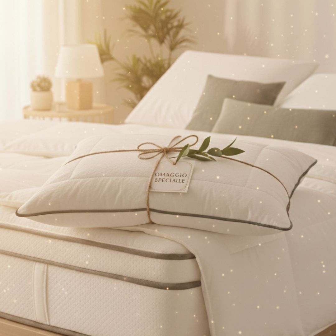 Due cuscini Memory Foam inclusi in regalo